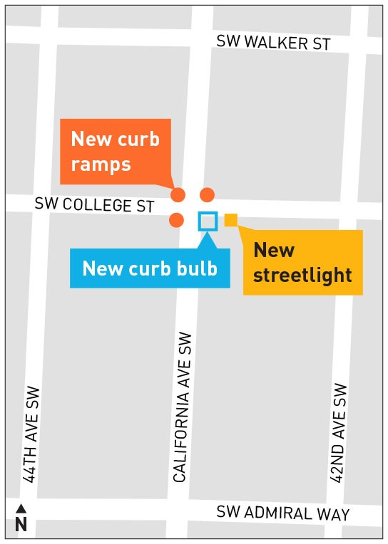 California Ave Project Area Map