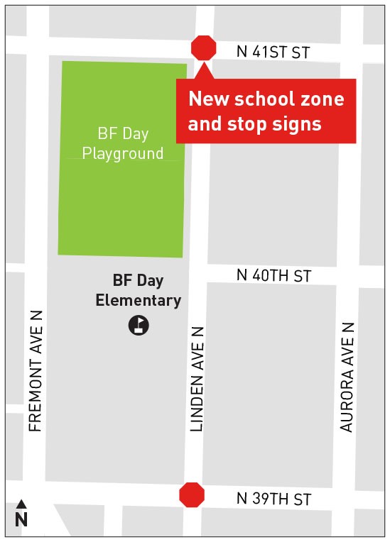 N 39th and 41st Project Map