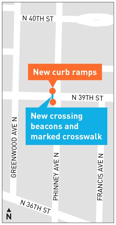 N 39th and Phinney Project Map