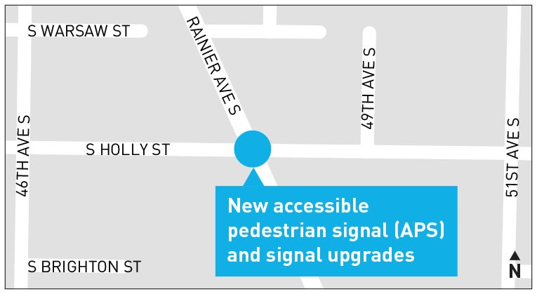 Rainier Ave and Holly Project Map