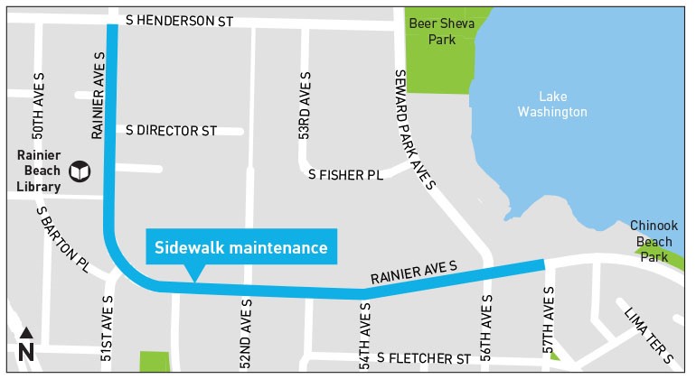 Rainier Ave at 57th Project Map