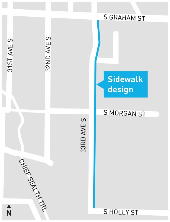 S 33rd Project Area Map