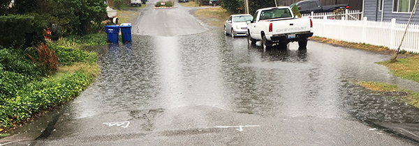 Flooded street