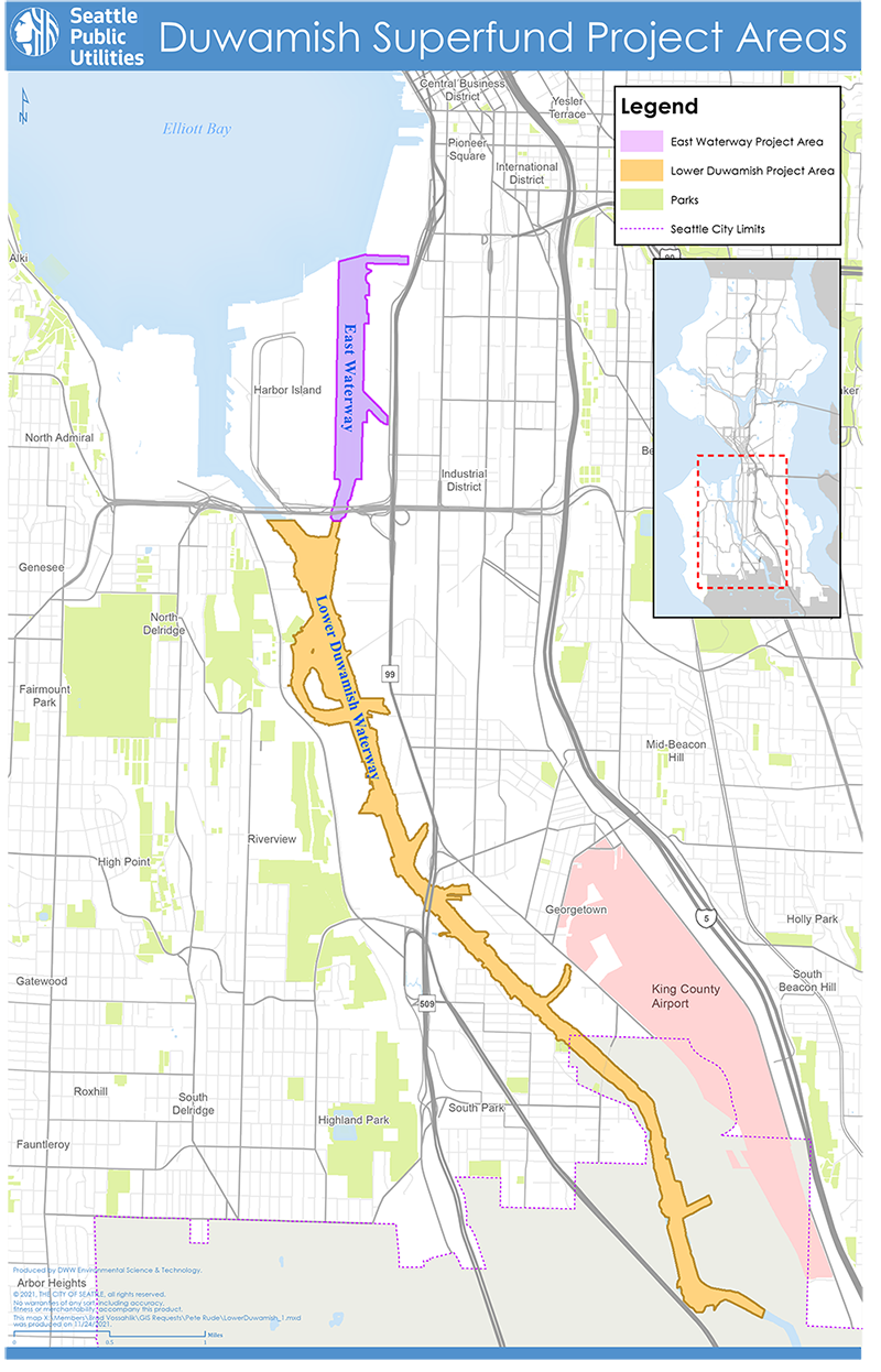 Map of Duwamish Superfund site.