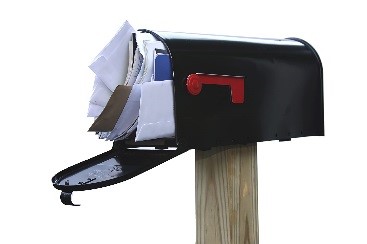 mail filling up a mailbox