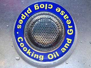 A sink strainer.