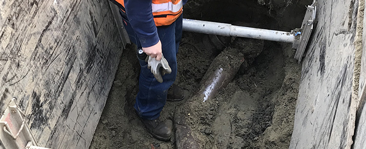 Photo of Side Sewer under street