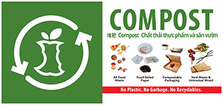 Compost cart label.