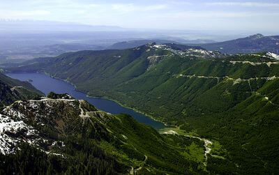 Aerial photo of the Tolt Watershed and Water Facility regulating basin