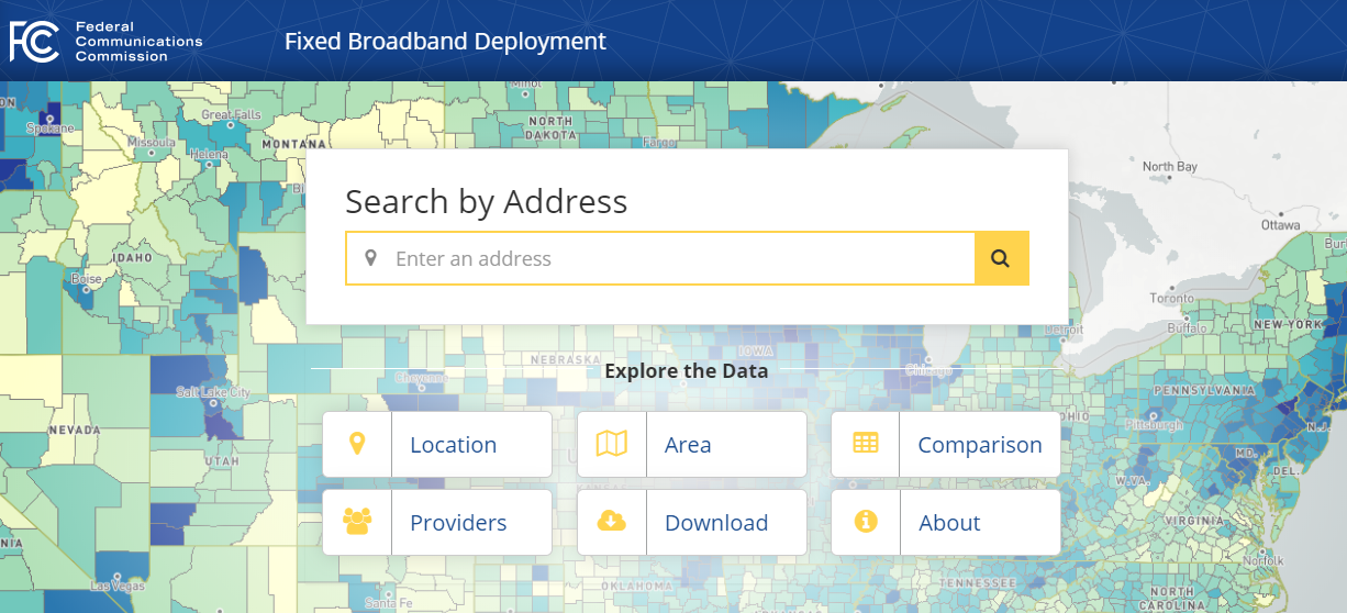 FCC's interactive map