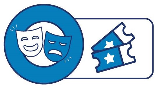 SVOG Logo with comedy and tragedy masks
