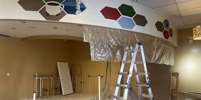 Meel kafateeri ah oo la dhisayo 