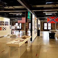 View of the American Chattel Slavery and Jim Crow Era sections of the exhibit