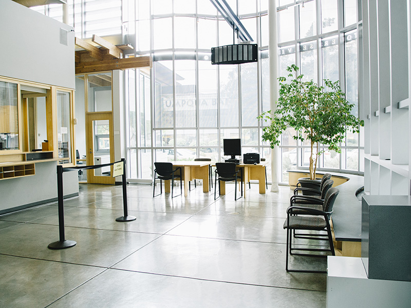 Interior of Ballard Customer Service Center