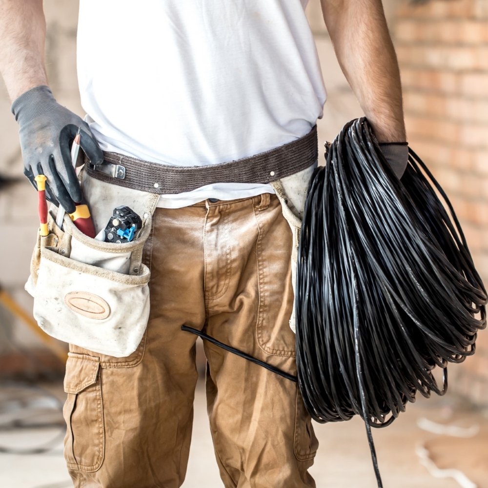 Man with Cables