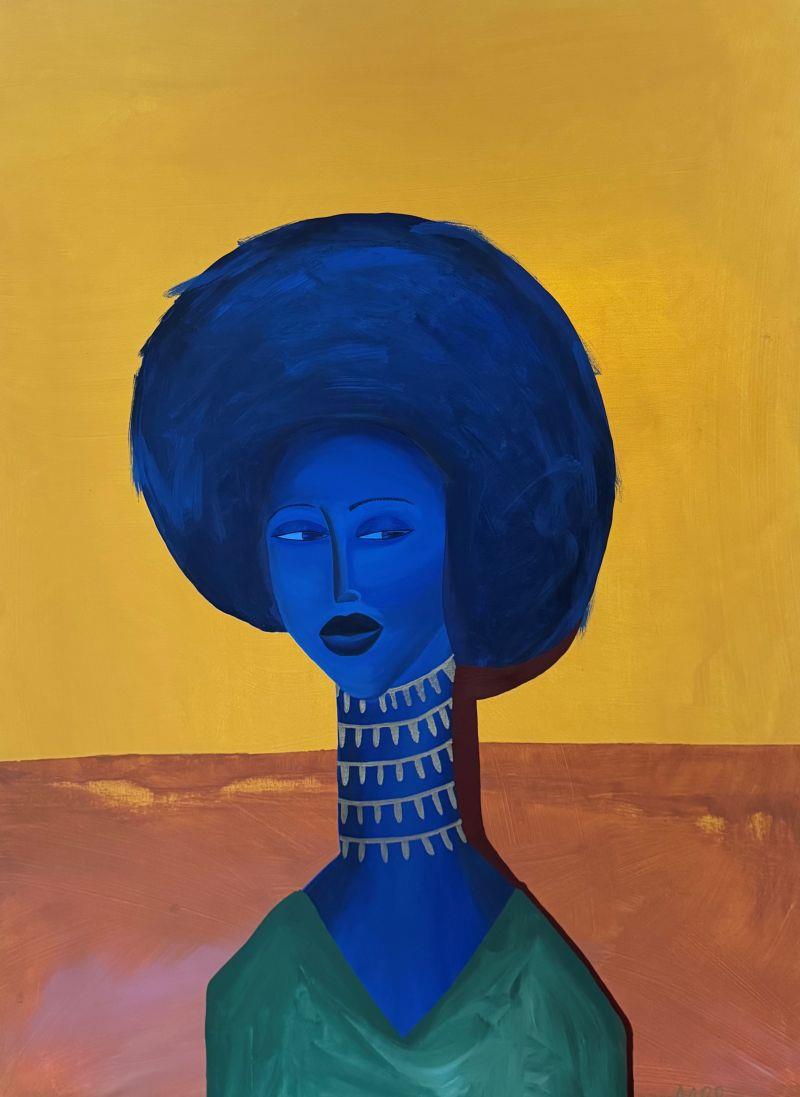 Adorned by Jonarra Swanson. Original painting made of acrylic paint and oil pen on canvas.