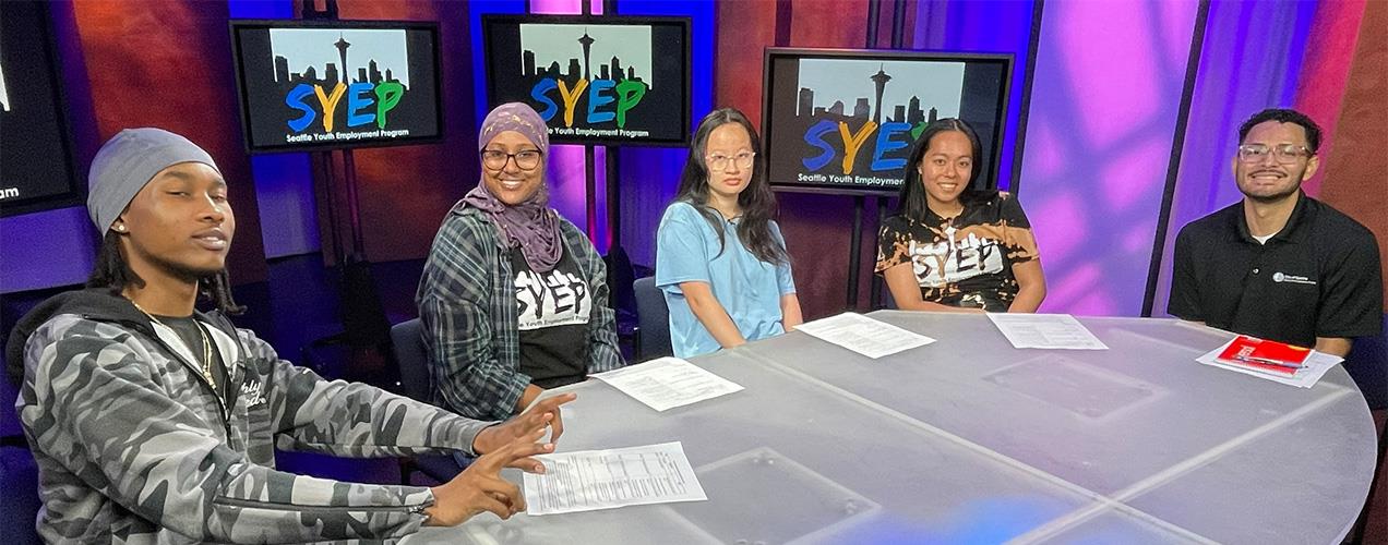 SYEP interns at the Seattle Channel.