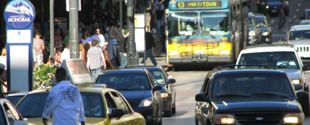 Traffic in downtown Seattle