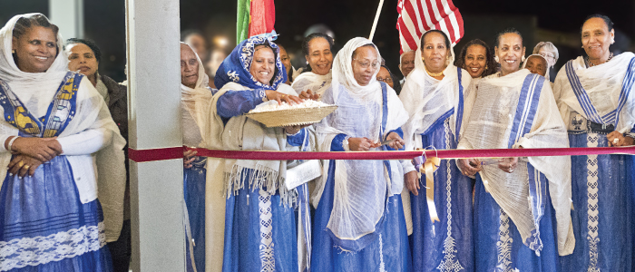 Women looking proud