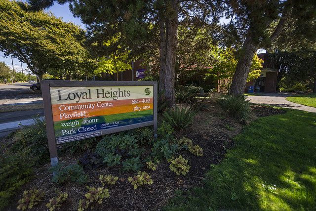 Loyal Heights Community Center sign
