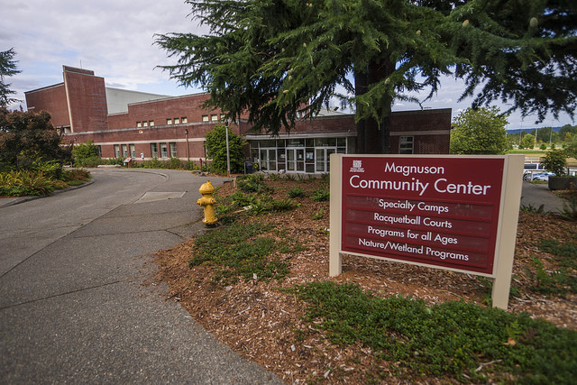 Magnuson Community Center sign