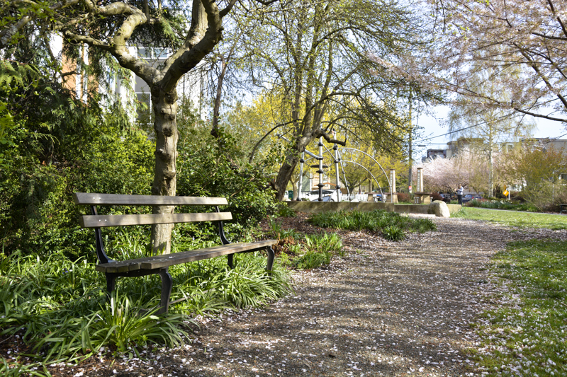 Ballard Corners Park bench - Photography by Marivic Pinedo