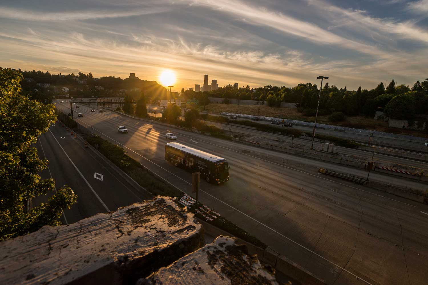 Benvenuto Viewpoint overpass and view at sunset - photo by TIA International Photography