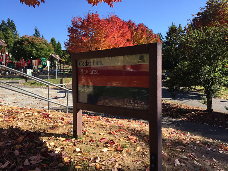 Cedar Park sign