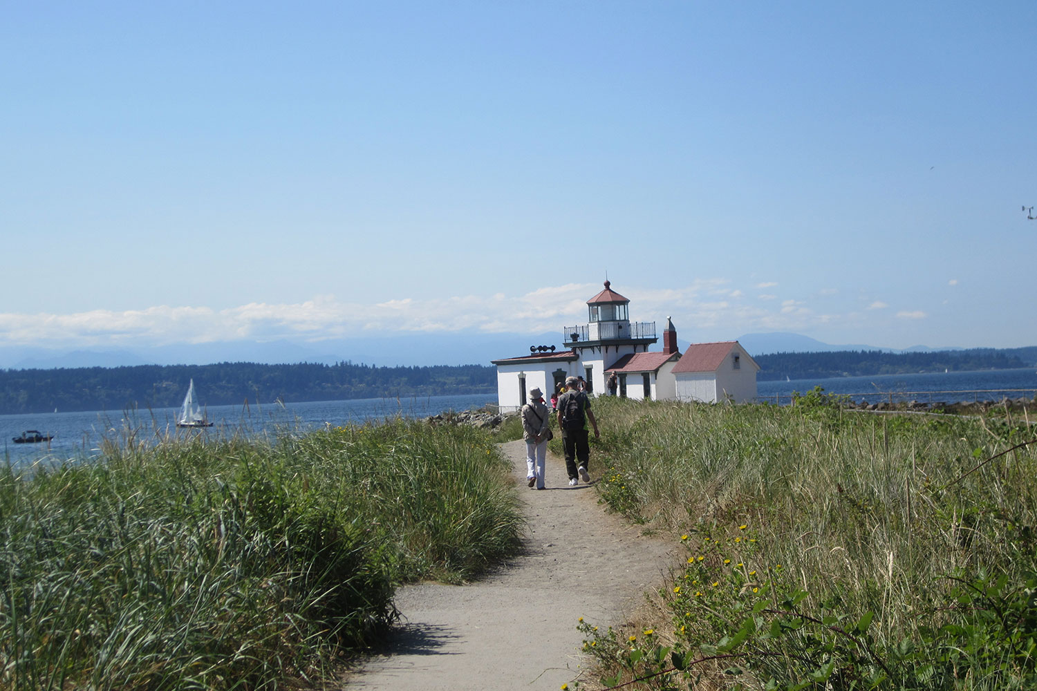 Discovery Park Walking near the light house - Photo courtesy of Discovery Park Staff