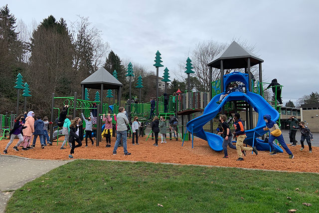 Fairmount Playground - Play Area Nearest the School, After 2022 Renovation
