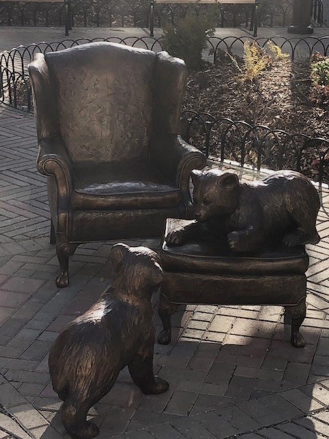 First Hill Park Bronze Bears Sculpture