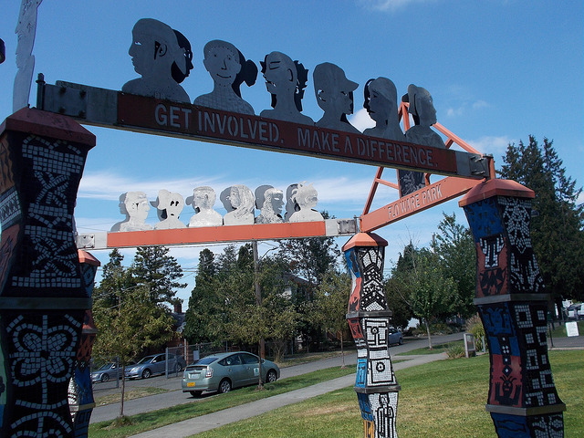 Flo Ware Park sign entrance