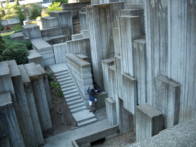 Freeway Park fountains