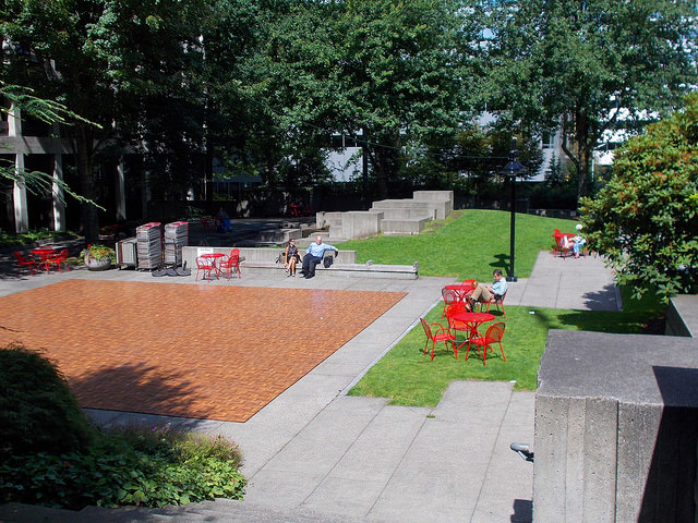 Freeway Park plaza