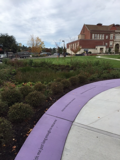 Purple walkway