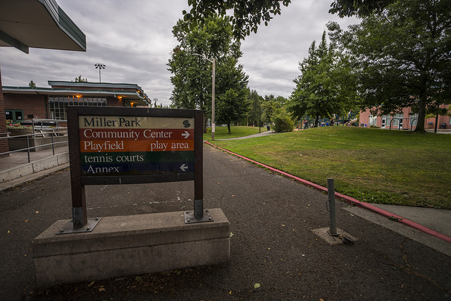 Miller Playfield sign