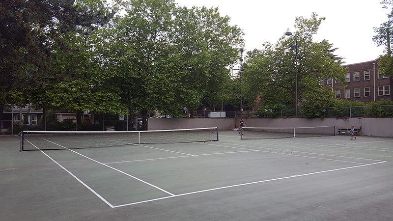 Miller tennis court - Photo by Carl Bergquist