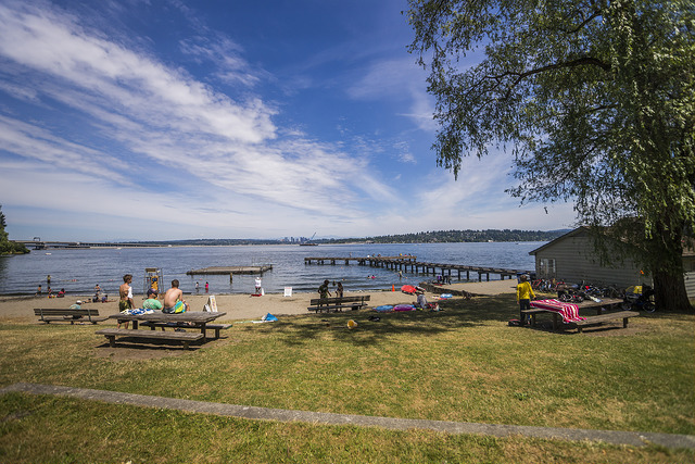 Mount Baker Park bathers and tables