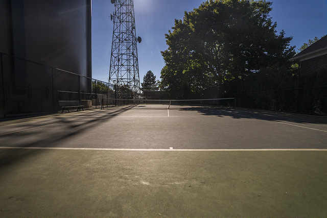 Observatory Courts with tower in background