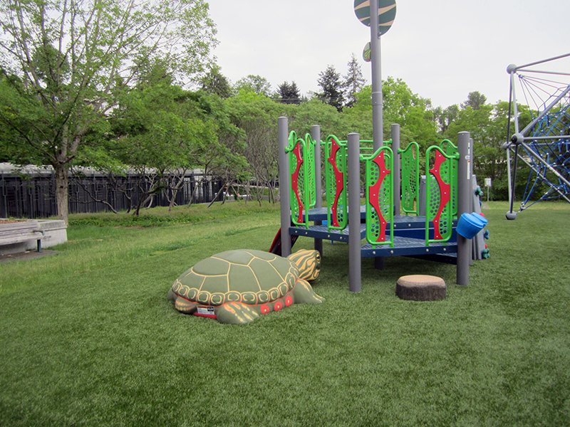 Turle with play area at Sam Smith Park