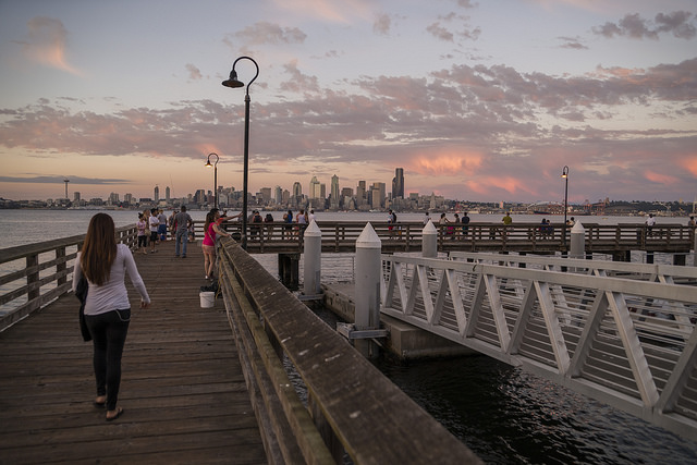 Seacrest Park pathway and pier