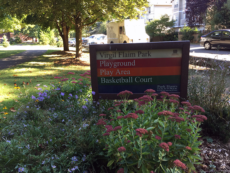 Virgil Flaim Park Sign