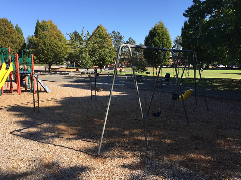 Swings on the playground