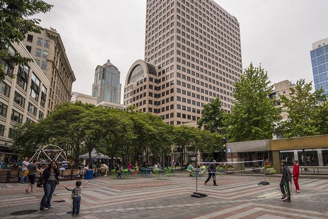 Westlake Park open plaza