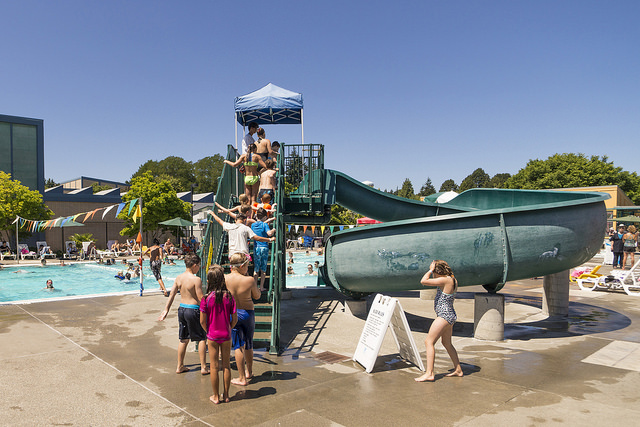 Mounger Pool Slide