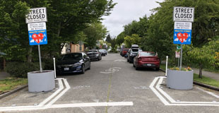 Example of what planters looks like on a Healthy Street