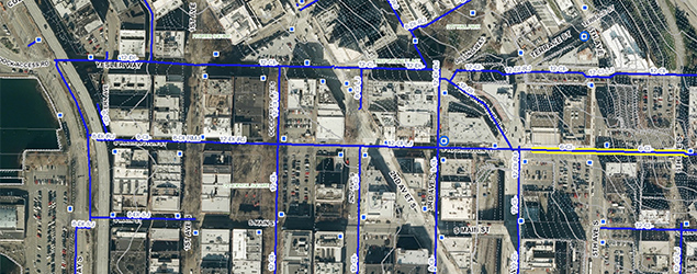 Photo of a construction mapping tool