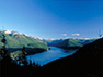 Reservoirs: Looking east across Chester Morse Lake towards the highest point in the watershed, Meadow Mountain.