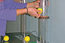 Discover the water cycle! Take a water drop ball from the ocean to the evaporator tube. Watch it float up to the clouds.