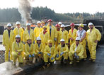 The SPU Spill Responder team at a training exercise.